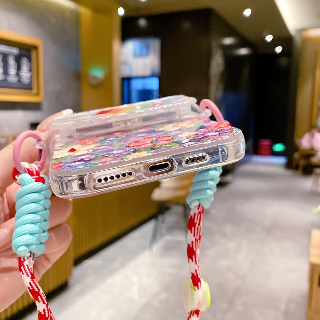 Rainbow Floral Smile Case For IPhone