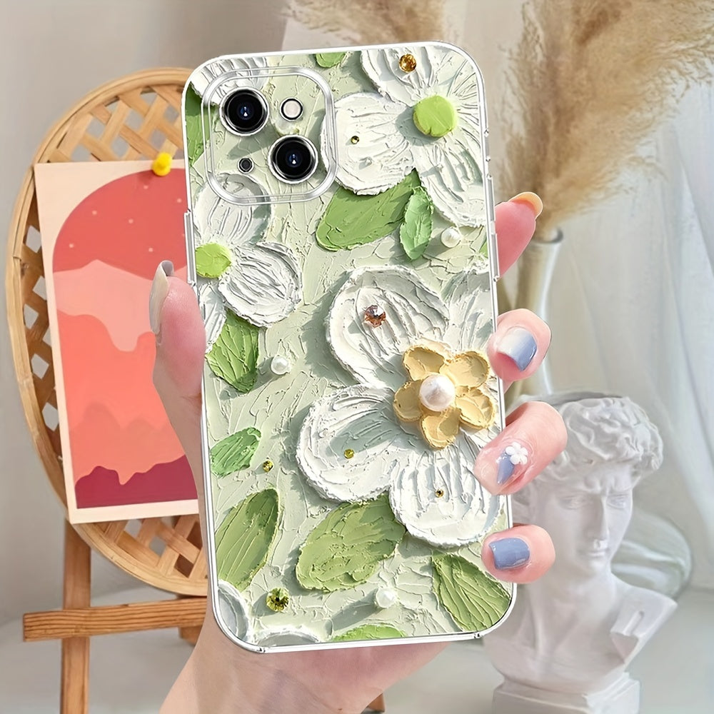 Oil Painting Style Flower For Iphone