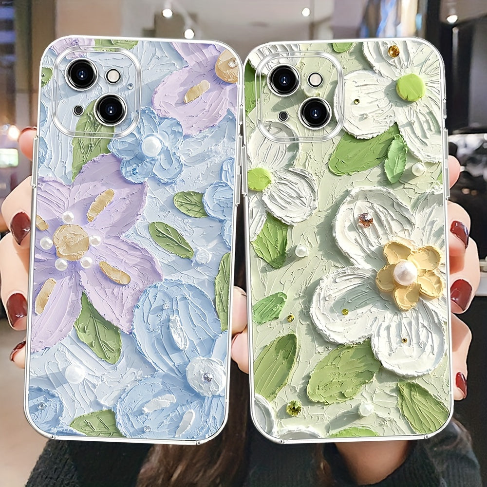 Oil Painting Style Flower For Iphone