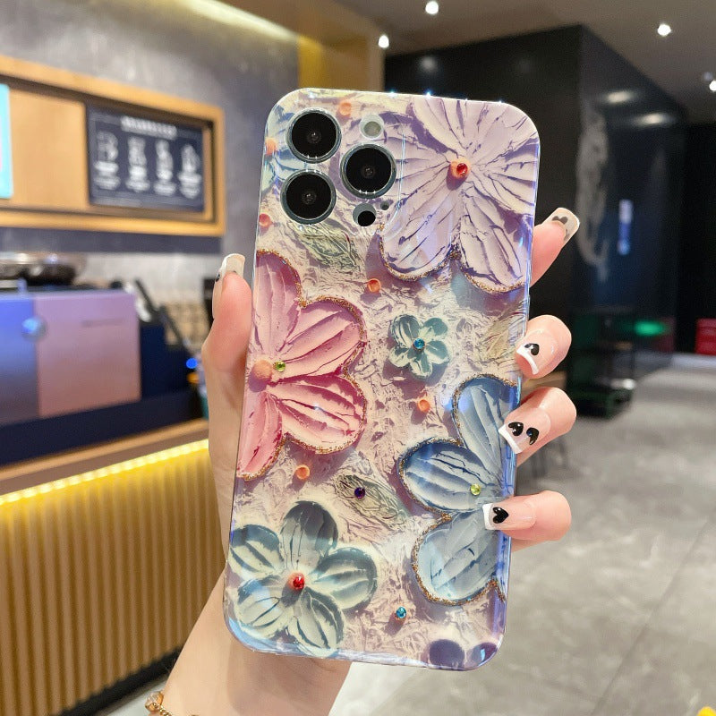 Prachtig Vintage Bloemen Phone Hoesje