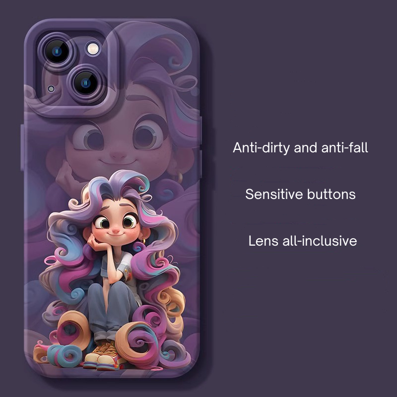 Fairy Tale Colored Hair Princess Phone Case