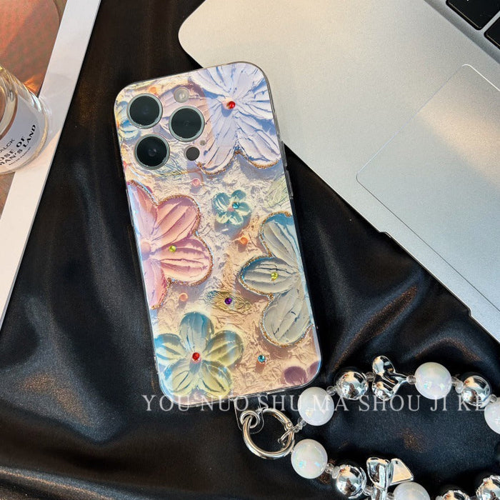 Prachtig Vintage Bloemen Phone Hoesje