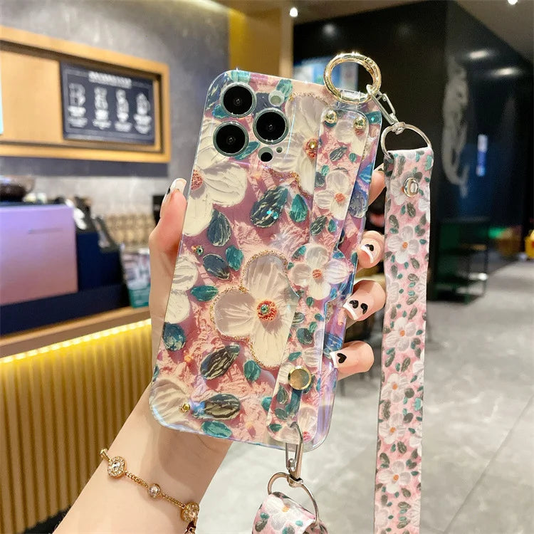 Camellia Oil Painting Flower case for iphone