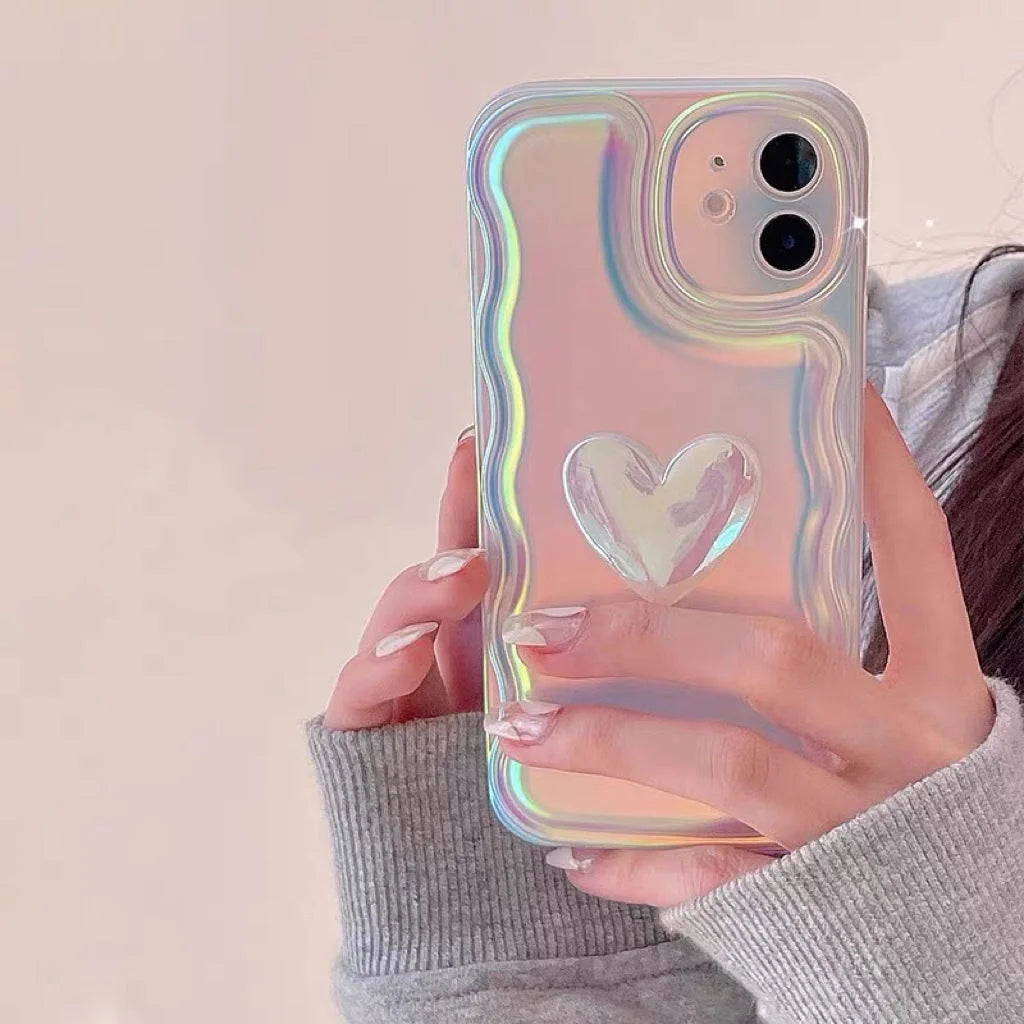 Laser Three-dimensional Love Phone Case