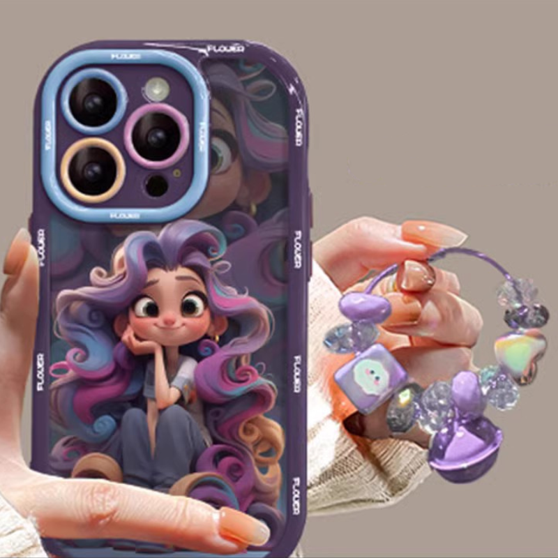 Fairy Tale Colored Hair Princess Phone Case