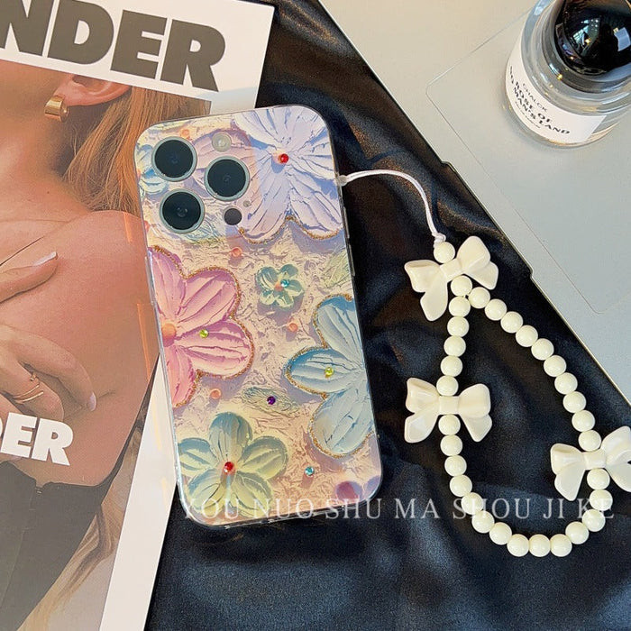 Prachtig Vintage Bloemen Phone Hoesje
