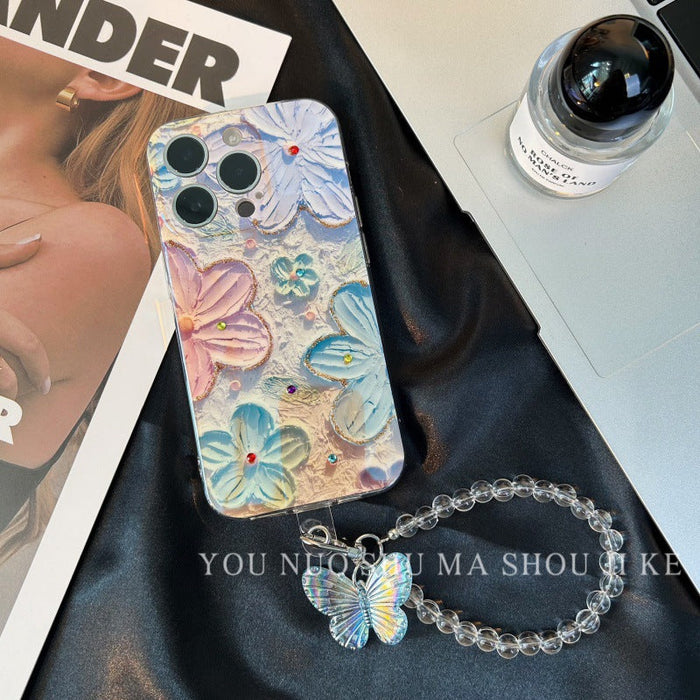 Prachtig Vintage Bloemen Phone Hoesje