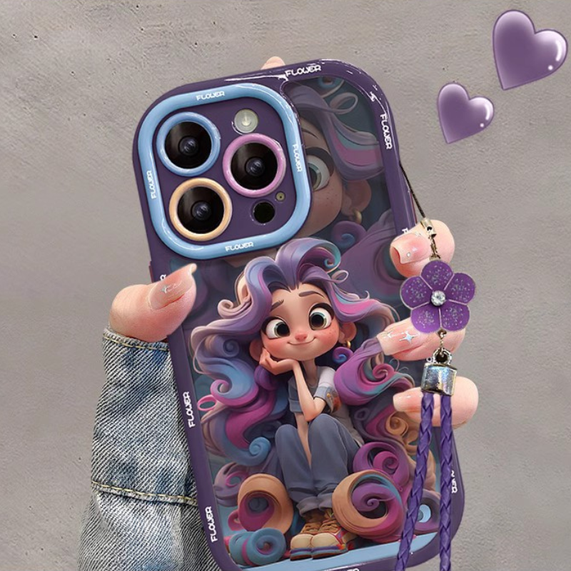 Fairy Tale Colored Hair Princess Phone Case