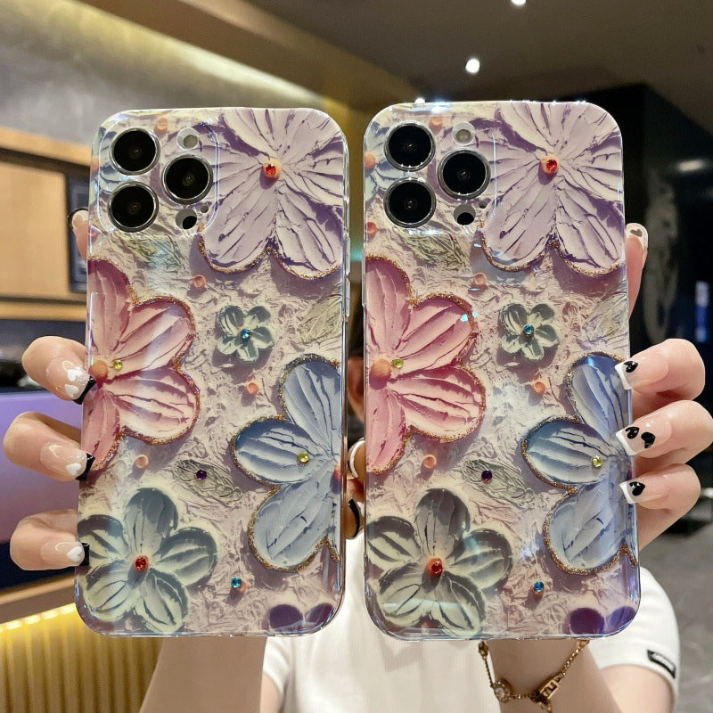 Prachtig Vintage Bloemen Phone Hoesje