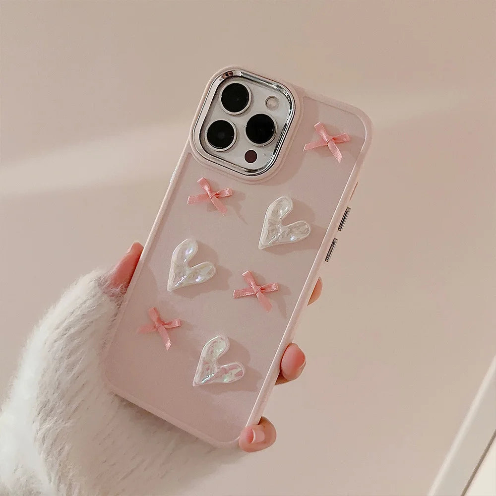 Pink Love Bow Phone Case