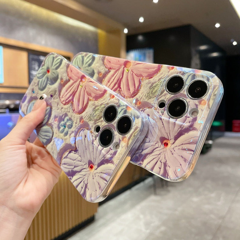 Prachtig Vintage Bloemen Phone Hoesje