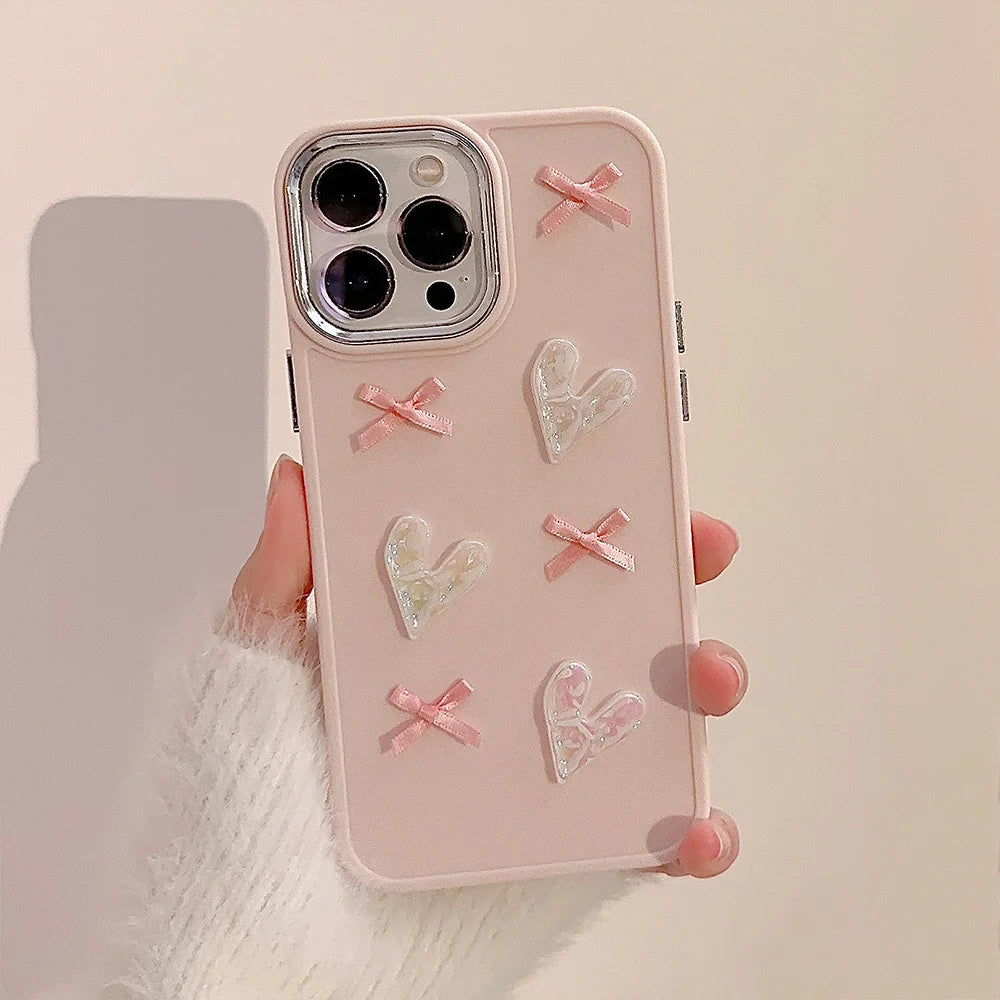 Pink Love Bow Phone Case