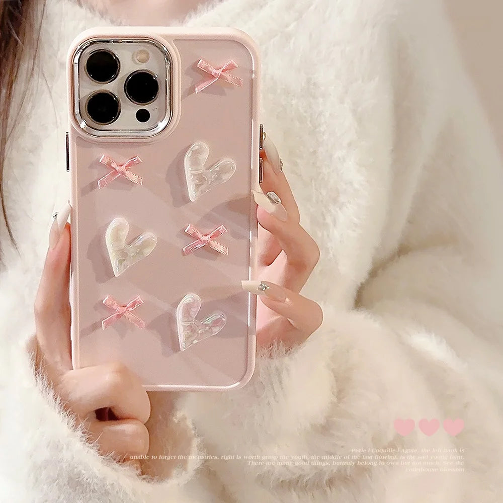 Pink Love Bow Phone Case