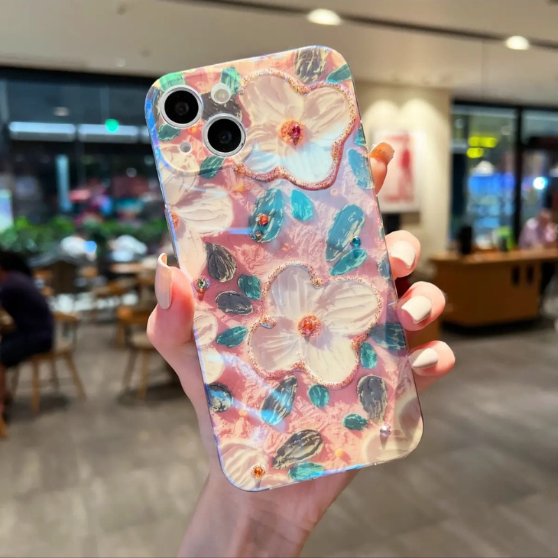 Camellia Oil Painting Flower case for iphone