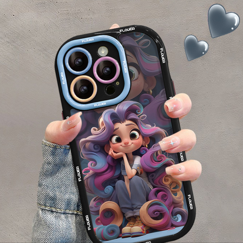 Fairy Tale Colored Hair Princess Phone Case