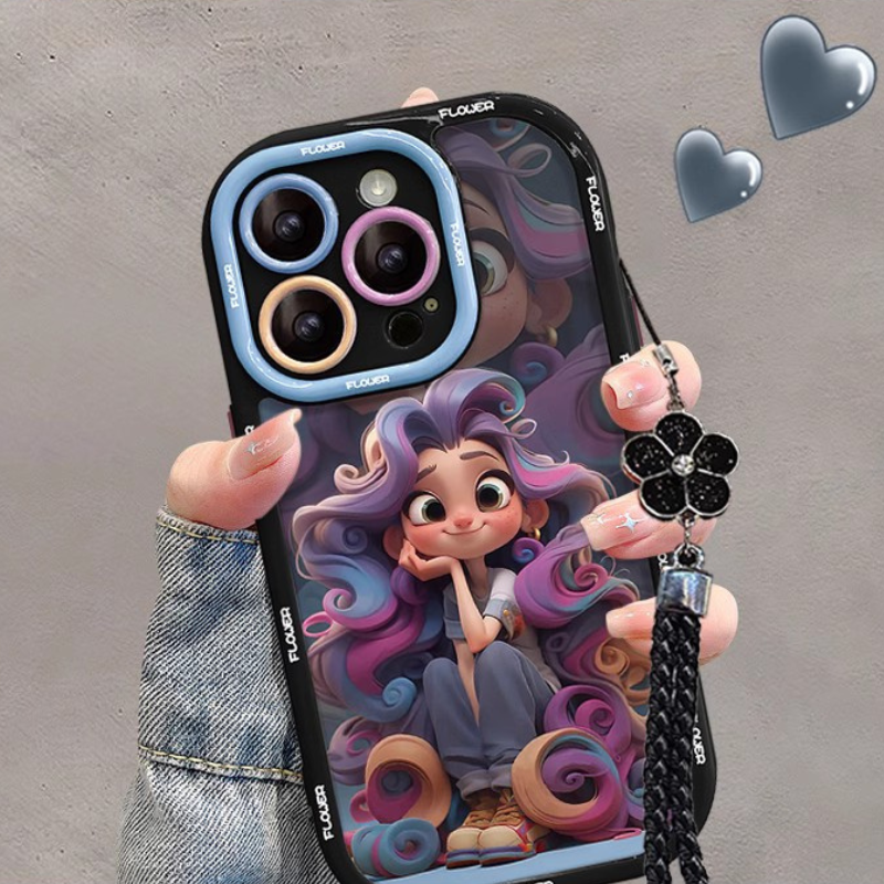 Fairy Tale Colored Hair Princess Phone Case