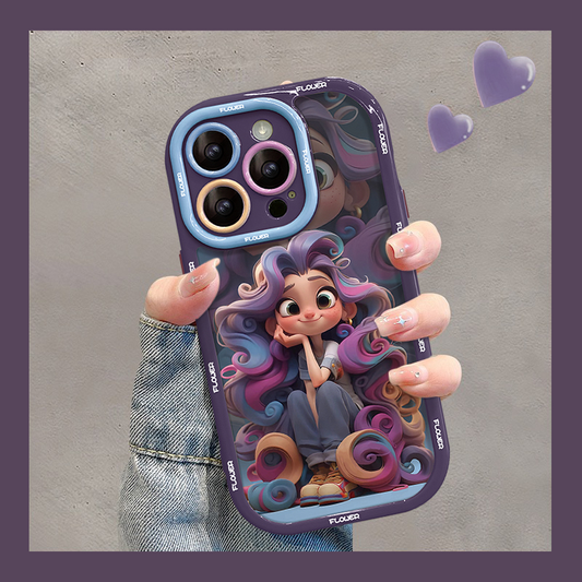 Fairy Tale Colored Hair Princess Phone Case